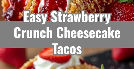 Strawberry Crunch Cheesecake Tacos