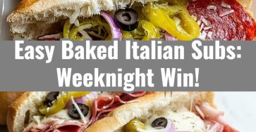 Baked Italian Sub Sandwiches