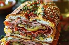 Classic Italian Muffuletta Sandwich