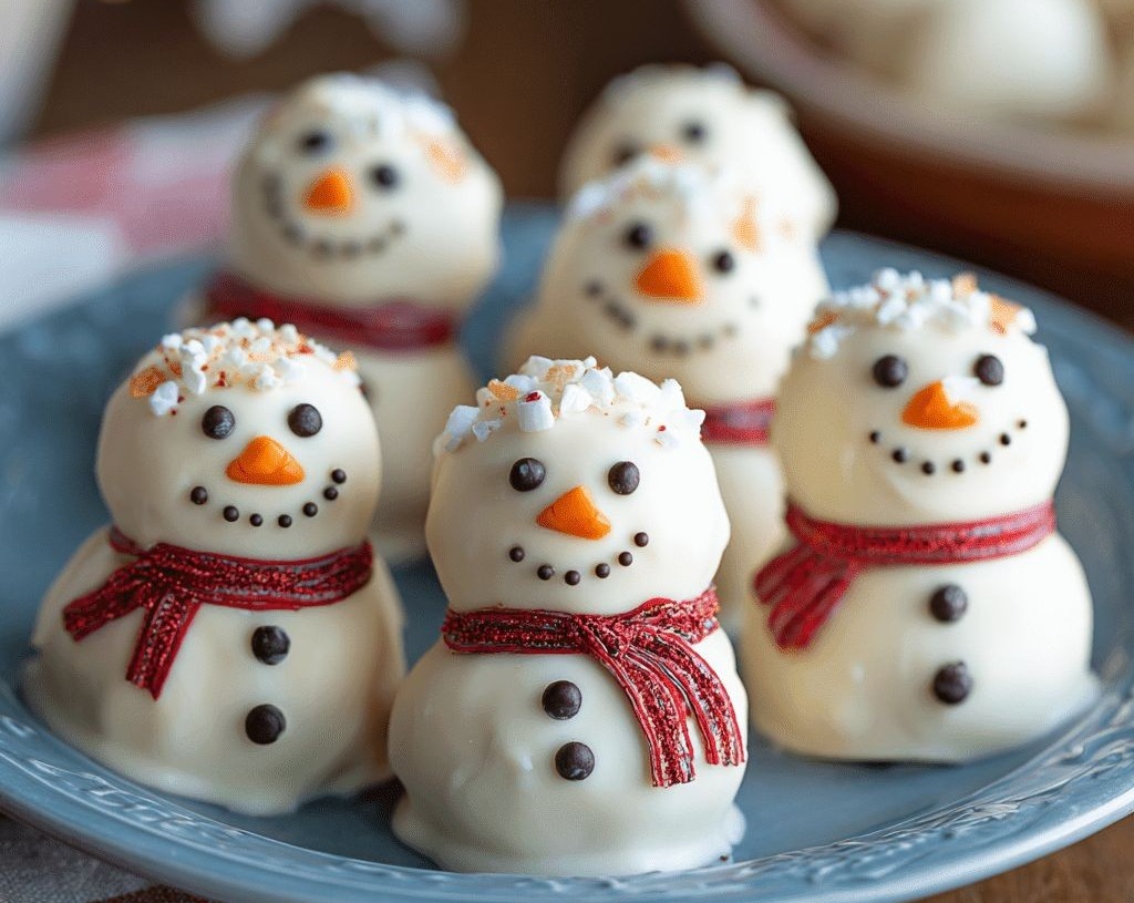 Easy Christmas Snowman Cake Pops for Festive Parties and Kid-Friendly Treats serving