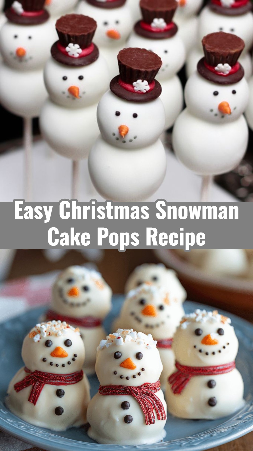 Easy Christmas Snowman Cake Pops for Festive Parties and Kid-Friendly Treats