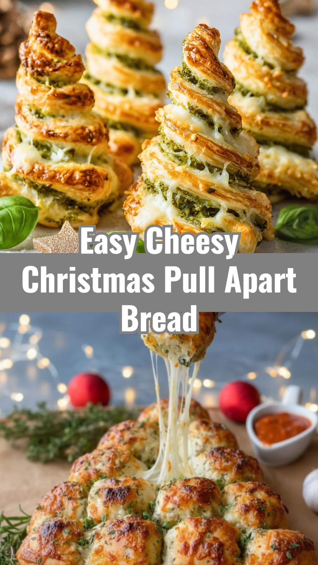 Easy Pillsbury Cheesy Pull Apart Christmas Tree Bread