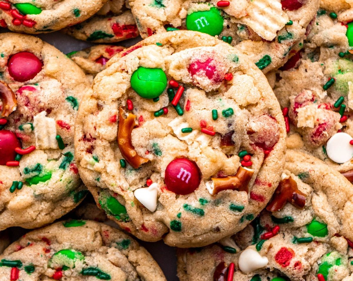 Easy Chewy Christmas Kitchen Sink Cookies