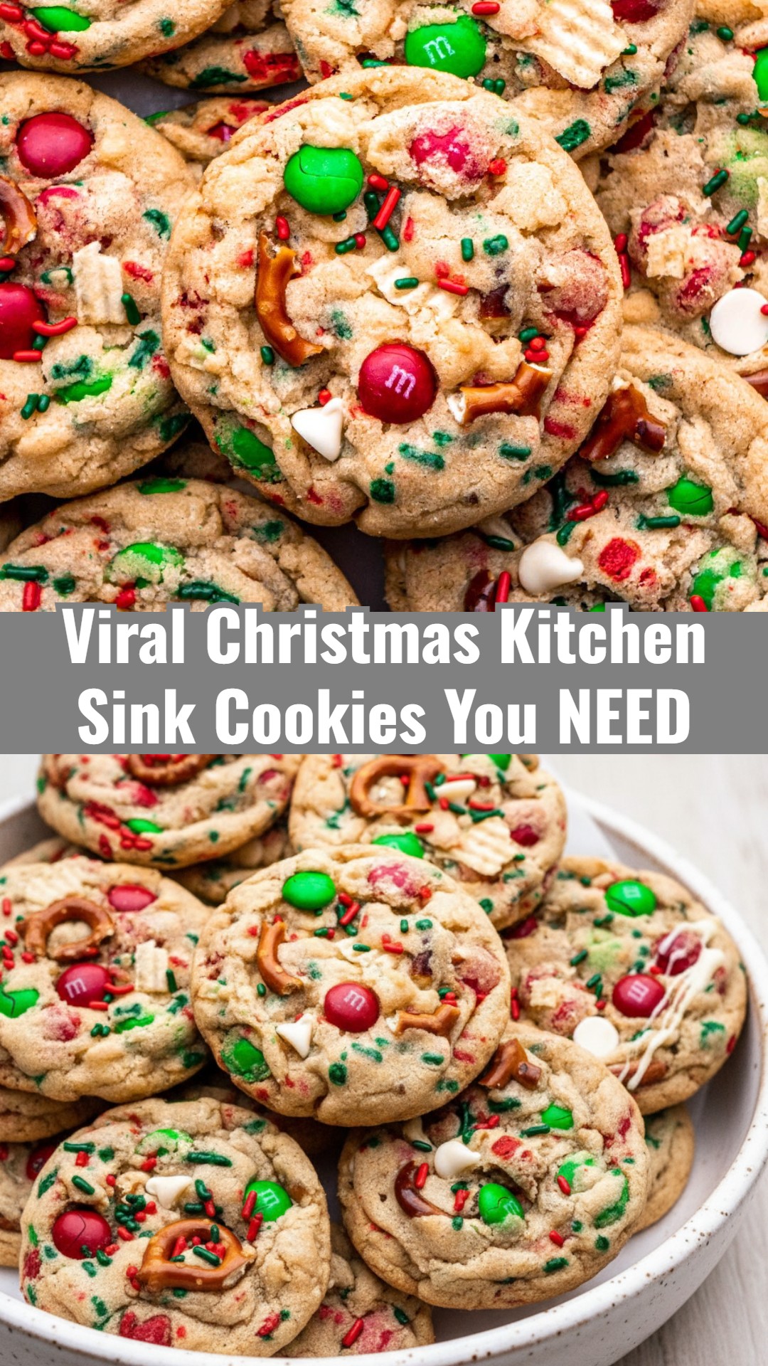 Easy Chewy Christmas Kitchen Sink Cookies