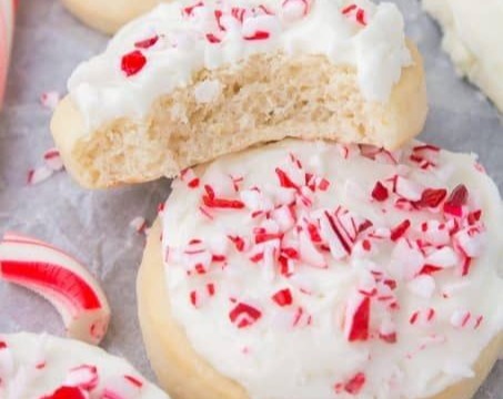 Easy Christmas Peppermint Sugar Cookies