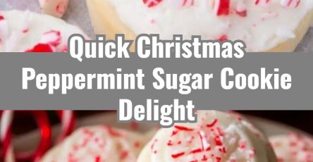 Easy Christmas Peppermint Sugar Cookies