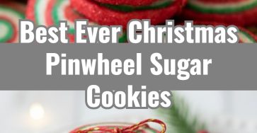 Easy Festive Christmas Pinwheel Sugar Cookies