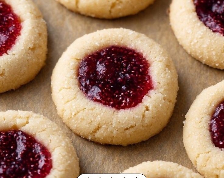 Easy Homemade Christmas Jam Thumbprint Cookies