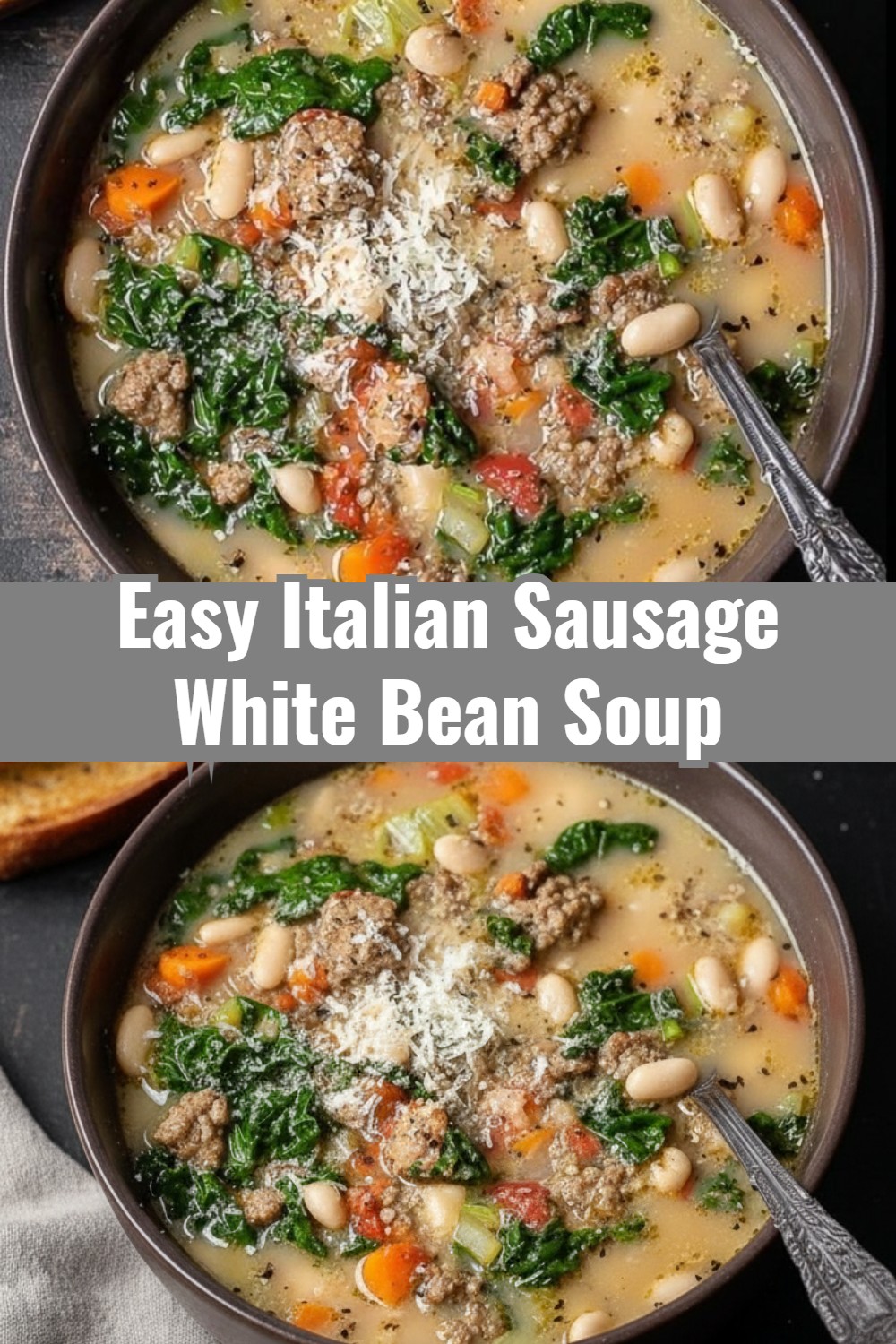 Hearty Rainy Day Italian Sausage White Bean Soup