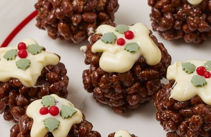 Rice Krispie Christmas Puds