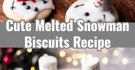 Simple Melted Snowman Biscuits: Easy Christmas Party Food for Kids