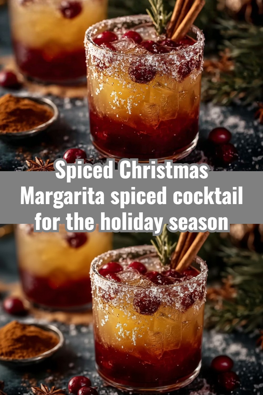 Spiced Christmas Margarita - A spiced cocktail for the holiday season