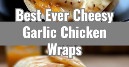 Easy Baked Cheesy Garlic Chicken Wraps for Quick Dinners
