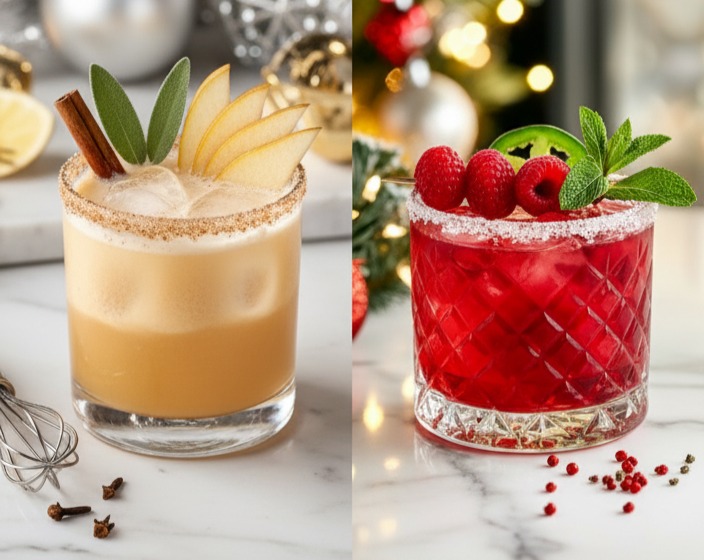 Easy Christmas Cocktails: Shots, Vodka Punch, and Creamy Eggnog Fun serving