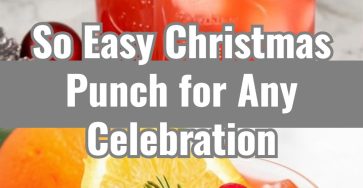 Easy Cranberry Rosemary White Christmas Sangria Punch