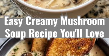 Easy Creamy Mushroom Soup Healthy Earthy Autumn Recipe Inspiration