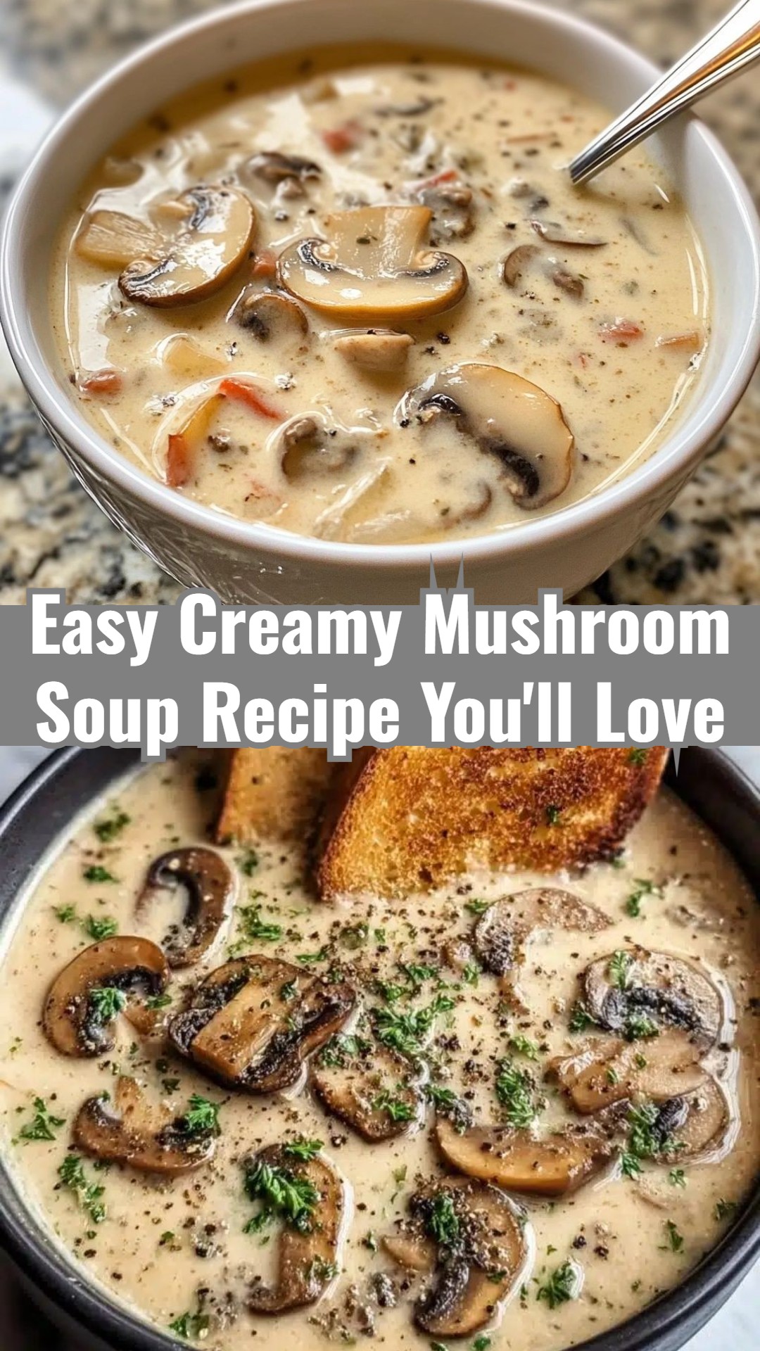 Easy Creamy Mushroom Soup Healthy Earthy Autumn Recipe Inspiration