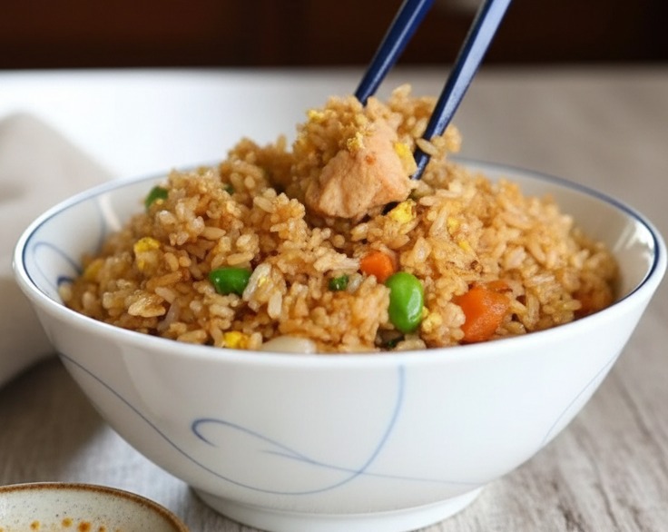 Easy Egg Fried Rice Chinese Takeout Perfectly Cooked Rice Recipe serving