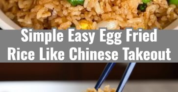 Easy Egg Fried Rice Chinese Takeout Perfectly Cooked Rice Recipe