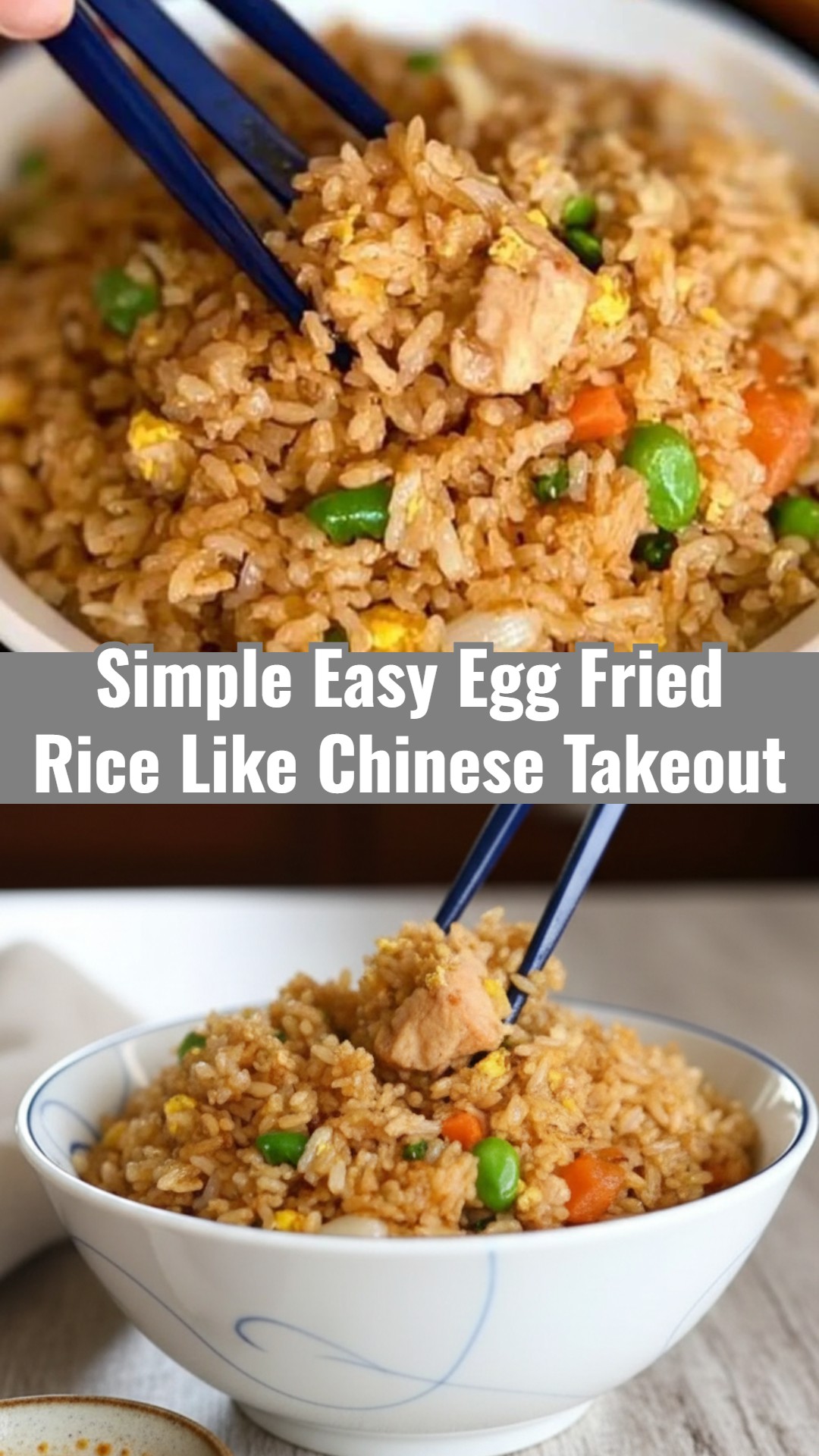 Easy Egg Fried Rice Chinese Takeout Perfectly Cooked Rice Recipe