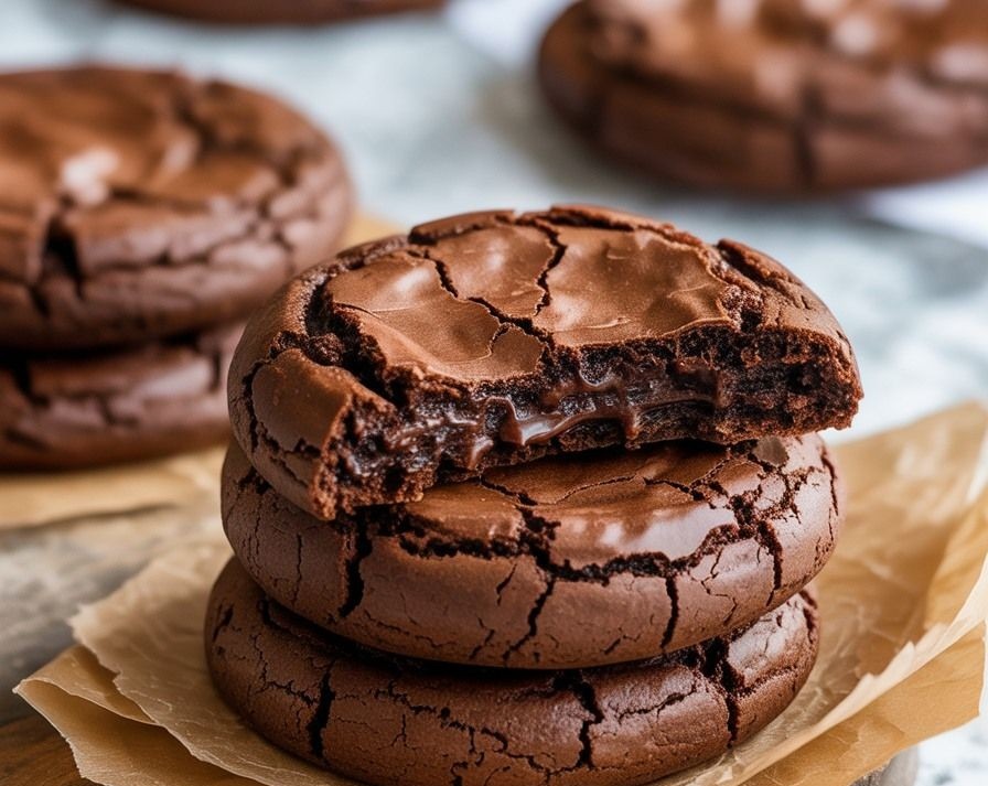 Easy Fudgy Chewy Chocolate Brookies Best Brownie Cookie Dessert overview