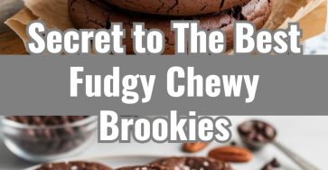 Easy Fudgy Chewy Chocolate Brookies Best Brownie Cookie Dessert