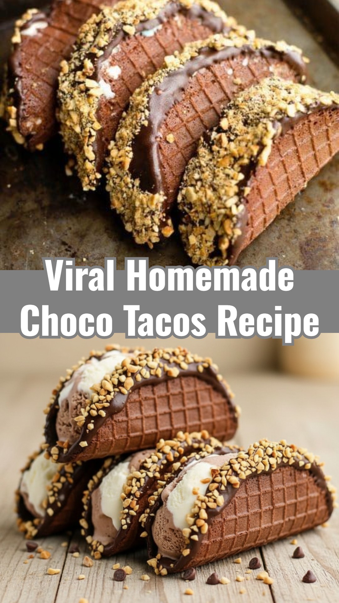 Easy Homemade Choco Tacos Quick Sweet Dessert Baking Recipe
