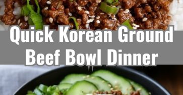 Easy Korean Ground Beef Bowl Fast Weeknight Dinner Meal Prep
