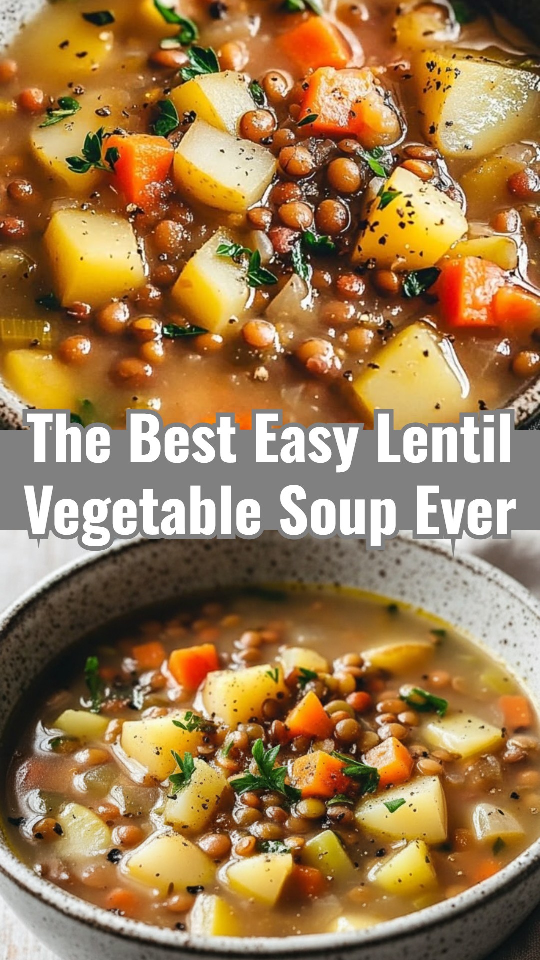 Easy Lentil Vegetable Soup Recipe Tasty Vegetarian Vegan