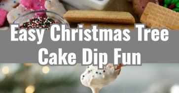 Easy No Bake Viral Christmas Tree Cake Dip