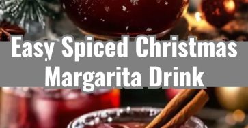 Easy Spiced Christmas Margarita Festive Holiday Cocktail Recipe