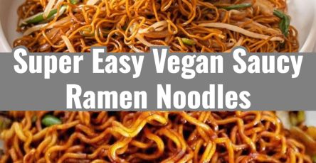 Easy Yummy Cheesy Vegan Spicy Saucy Ramen Noodles