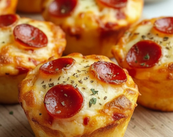Fun Easy Pizza Cupcakes: Perfect for School Lunches & Parties serving