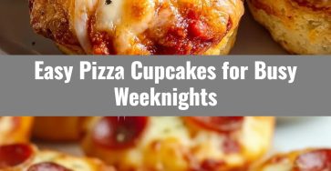 Fun Easy Pizza Cupcakes: Perfect for School Lunches & Parties