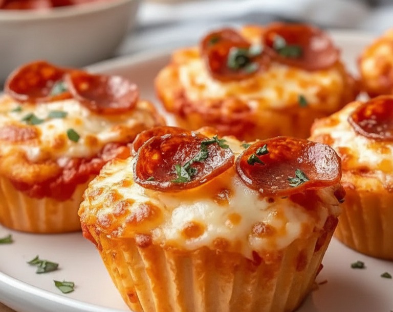 PIZZA CUPCAKES Fun Easy Things To Cook Food Appetizers serving