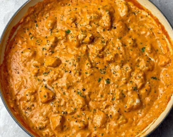 Quick Easy Homemade Butter Chicken for Simple Weeknight Dinners serving