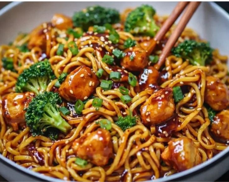 Sticky Garlic Chicken Noodles Noodle Supper Ideas Best Meals Ever overview