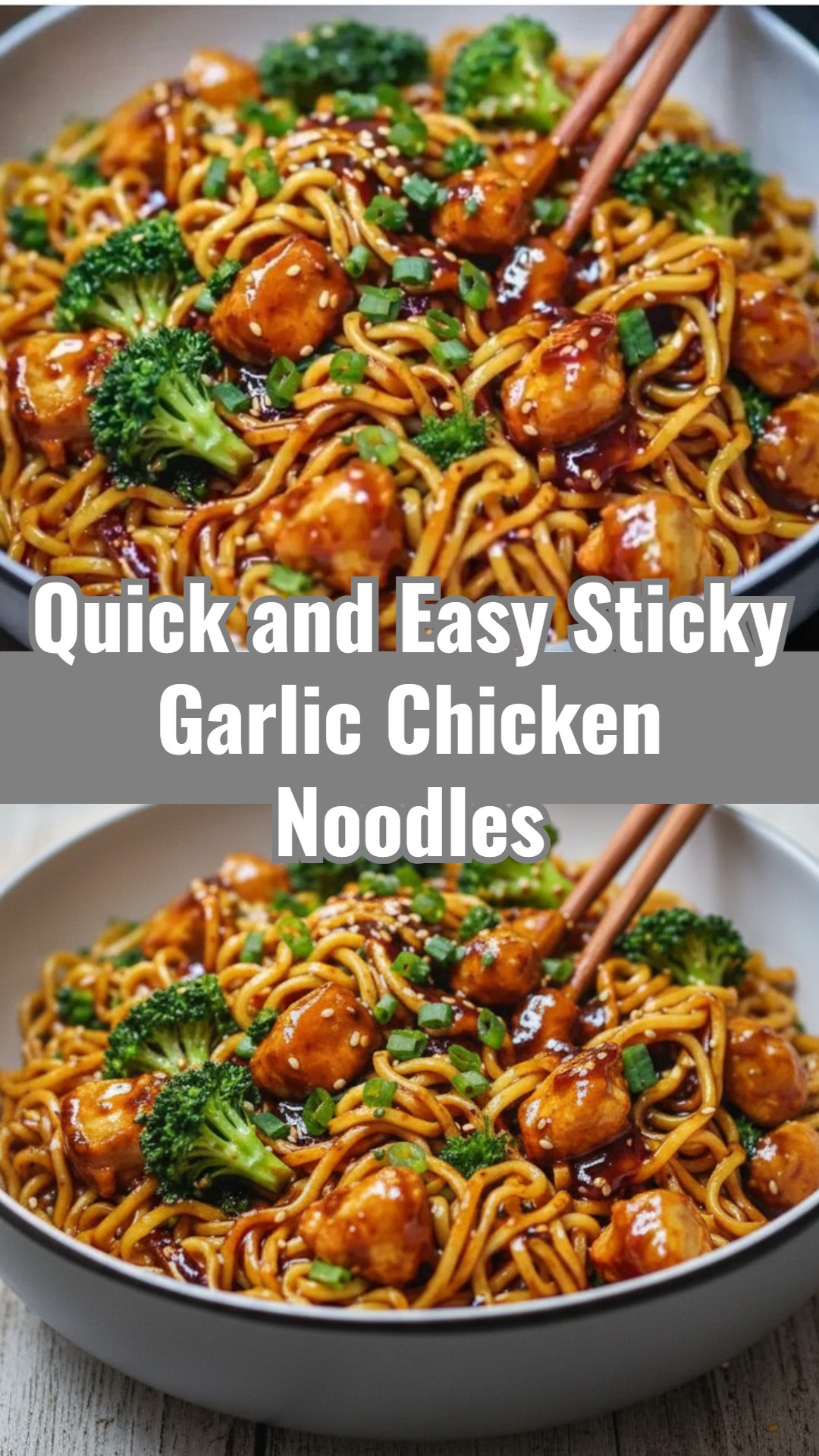 Sticky Garlic Chicken Noodles Noodle Supper Ideas Best Meals Ever