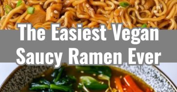 Yummy Hot Spicy Easy Vegan Saucy Ramen Noodles