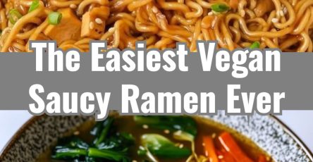 Yummy Hot Spicy Easy Vegan Saucy Ramen Noodles