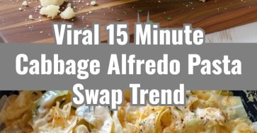 15 Minute Cabbage Alfredo Low Carb Pasta Easy Healthy Dinner