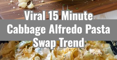 15 Minute Cabbage Alfredo Low Carb Pasta Easy Healthy Dinner