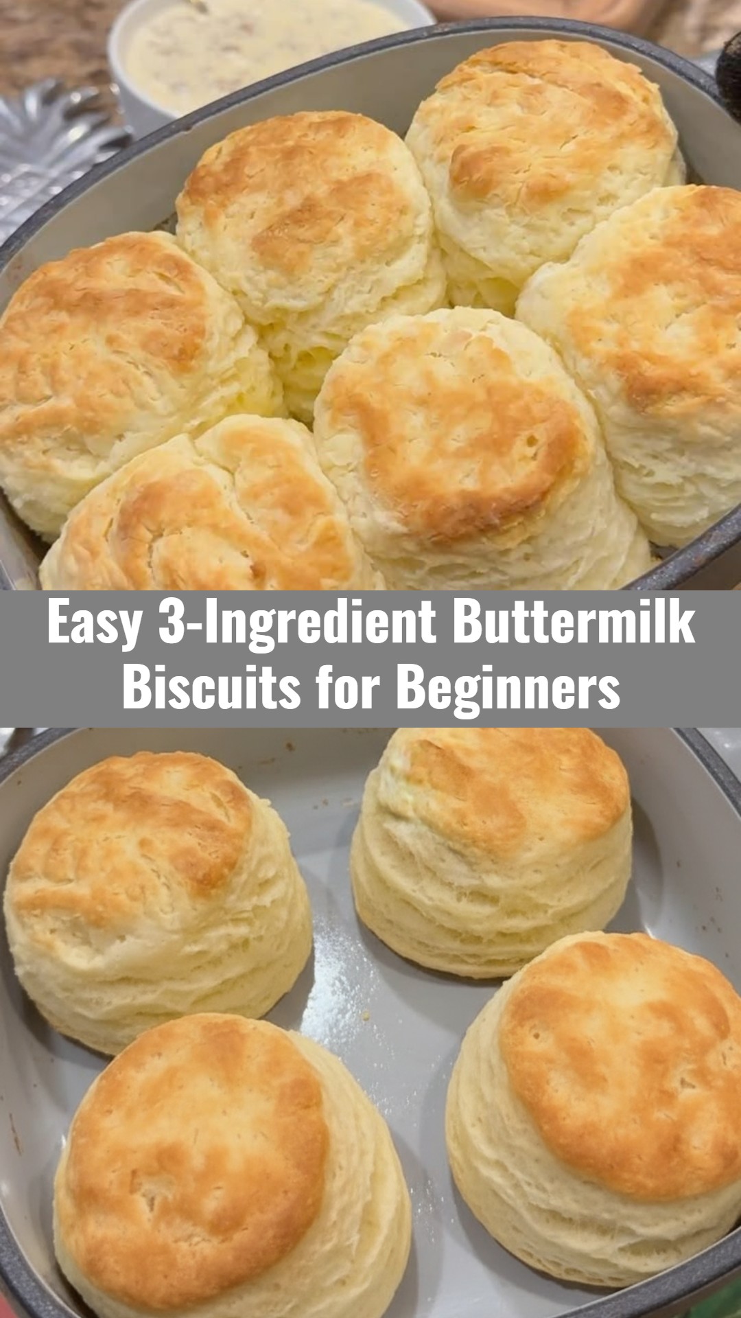 3 Ingredient Homemade Buttermilk Biscuits Best Easy Biscuit Recipe
