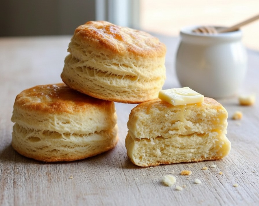 Best Ever Homemade Biscuits Easy Cast Iron Skillet Recipe serving