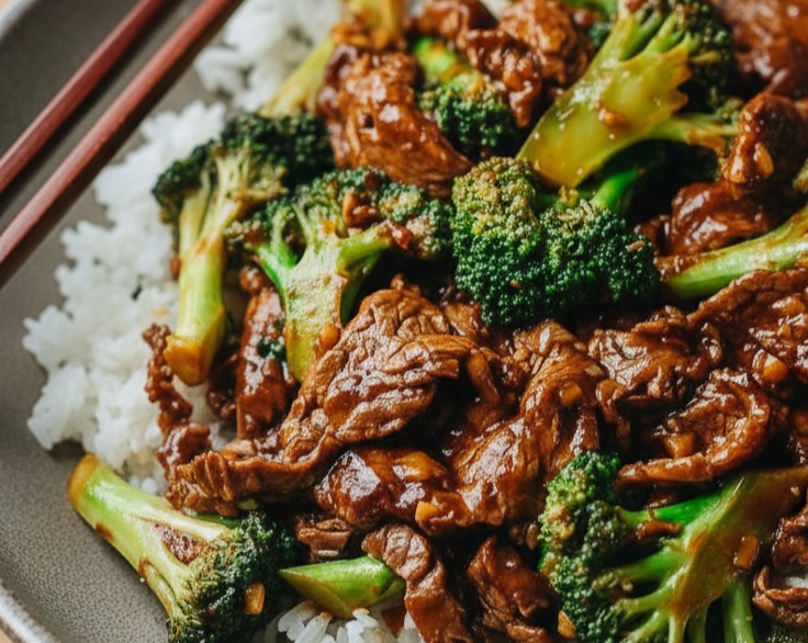 Better Than Takeout Tender Beef and Broccoli Stir-fry with Easy Sauce serving