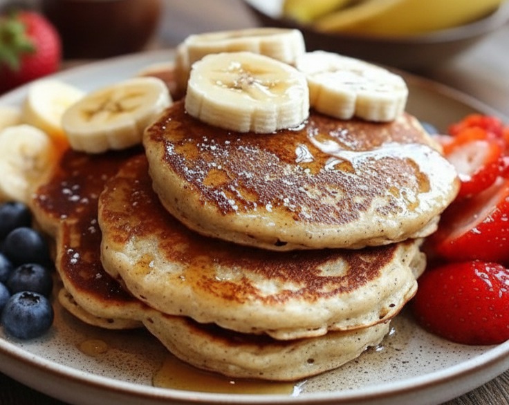 Easy Good 3 Ingredient Banana Oatmeal Pancakes Recipe overview