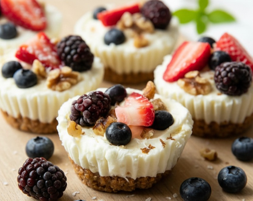Frozen Yogurt Granola Cups Healthy Snacks To Make Ahead serving