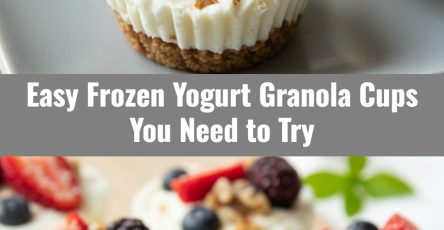 Frozen Yogurt Granola Cups Healthy Snacks To Make Ahead