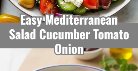 Healthy Mediterranean Cucumber Tomato Onion Salad: Fresh & Easy Everyday Dish
