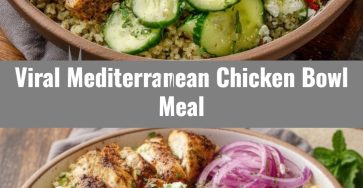 Mediterranean Chicken Bowl Whole Healthy Clean Savory Dinner Ideas Light